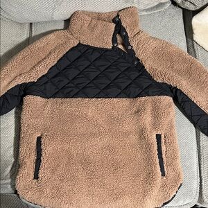 Abercrombie & Fitch Camel Fleece Jacket